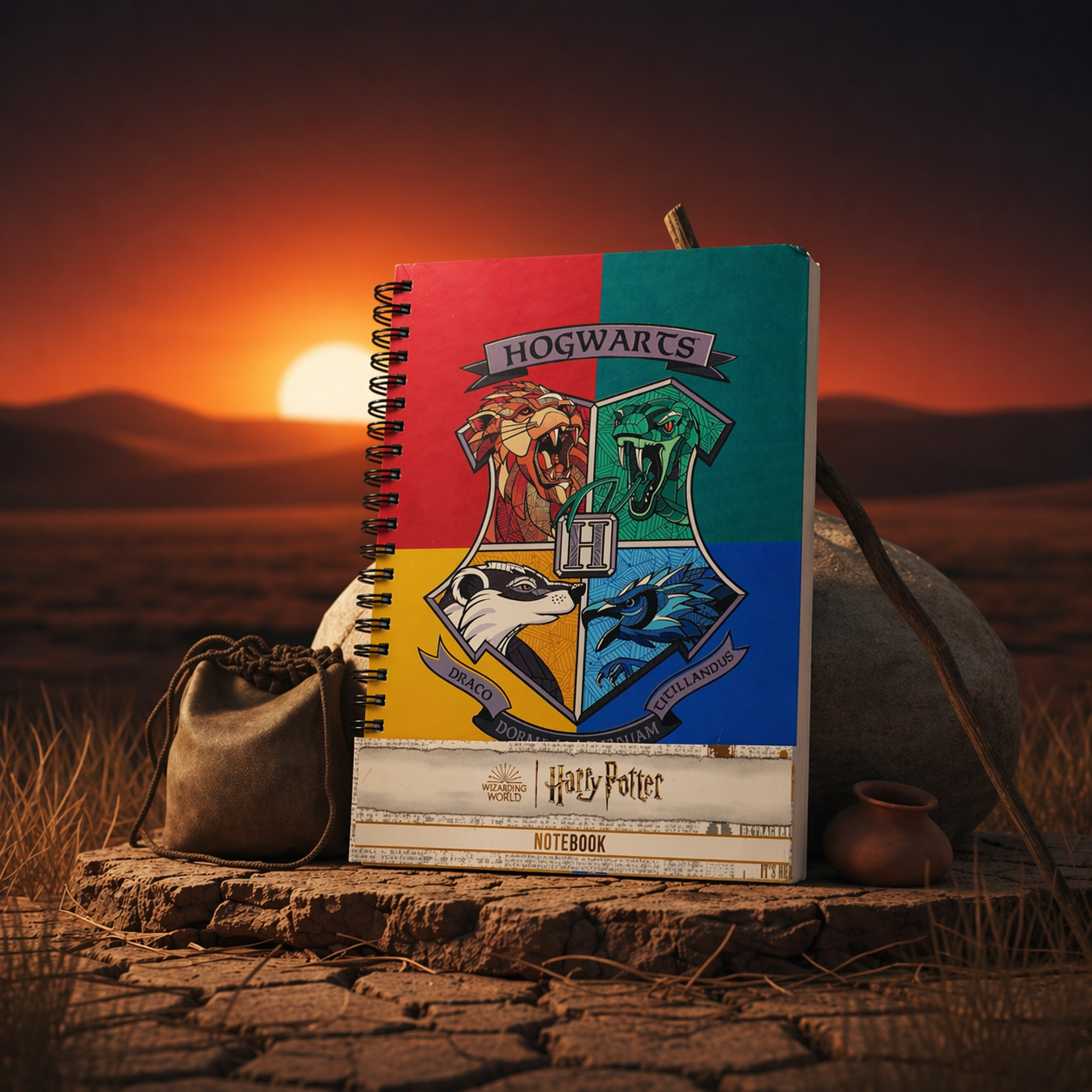 HARRY POTTER Wizard Magic A5 Notebook – Fantasy Writing Journal