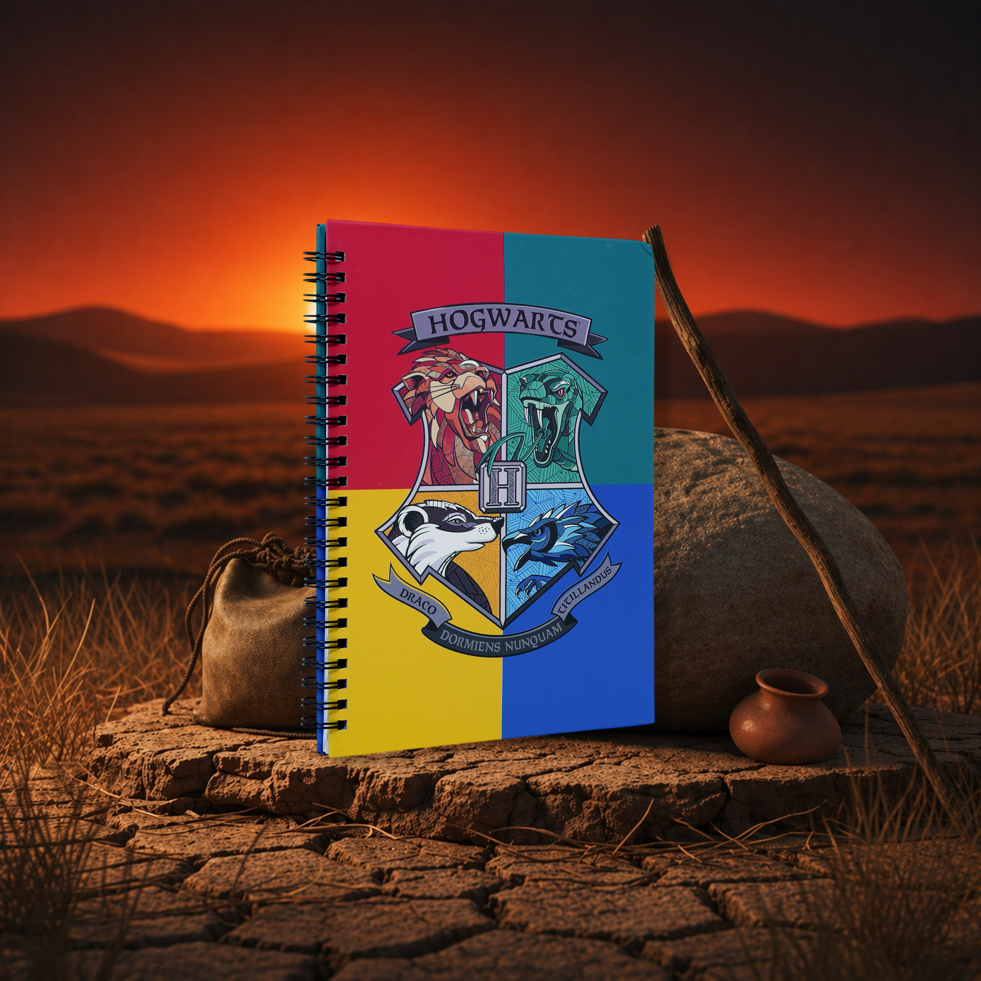 HARRY POTTER Wizard Magic A5 Notebook – Fantasy Writing Journal