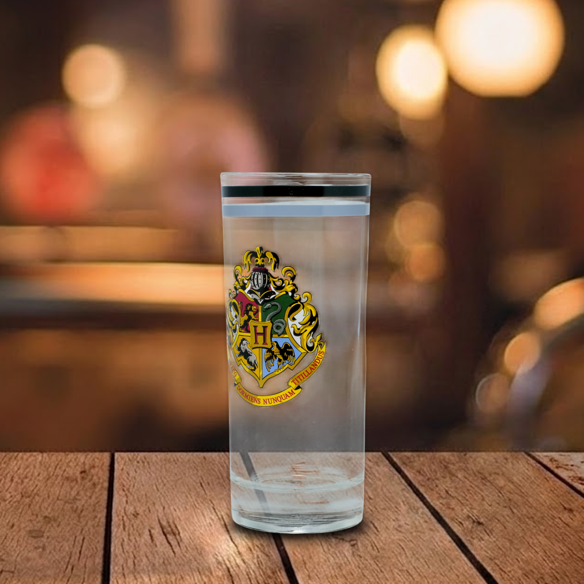 HARRY POTTER Wizard Crest Drinking Glass – Fantasy School Inspired Tumbler