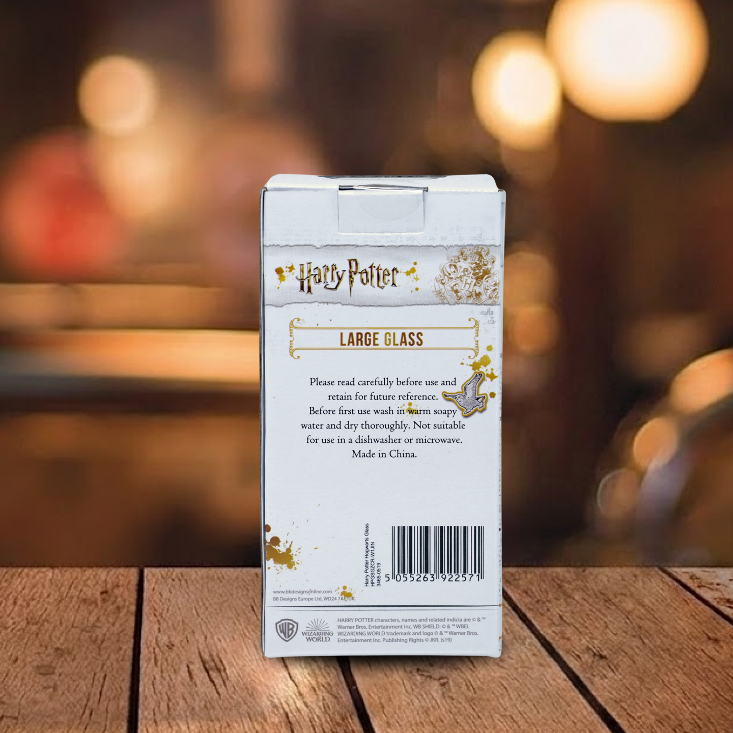 HARRY POTTER Wizard Crest Drinking Glass – Fantasy School Inspired Tumbler