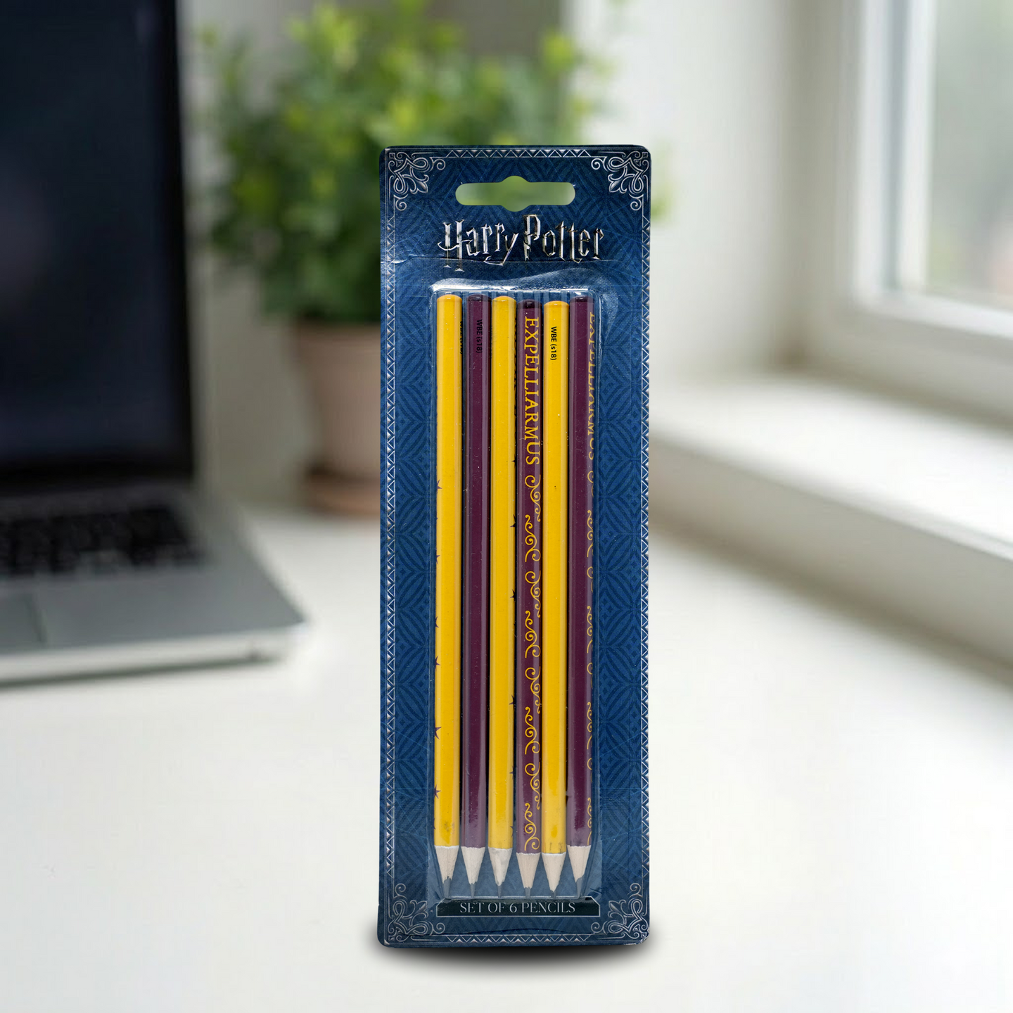 HARRY POTTER Magic Spell Pencil Set – Fantasy Writing Pencils (Pack of 6)