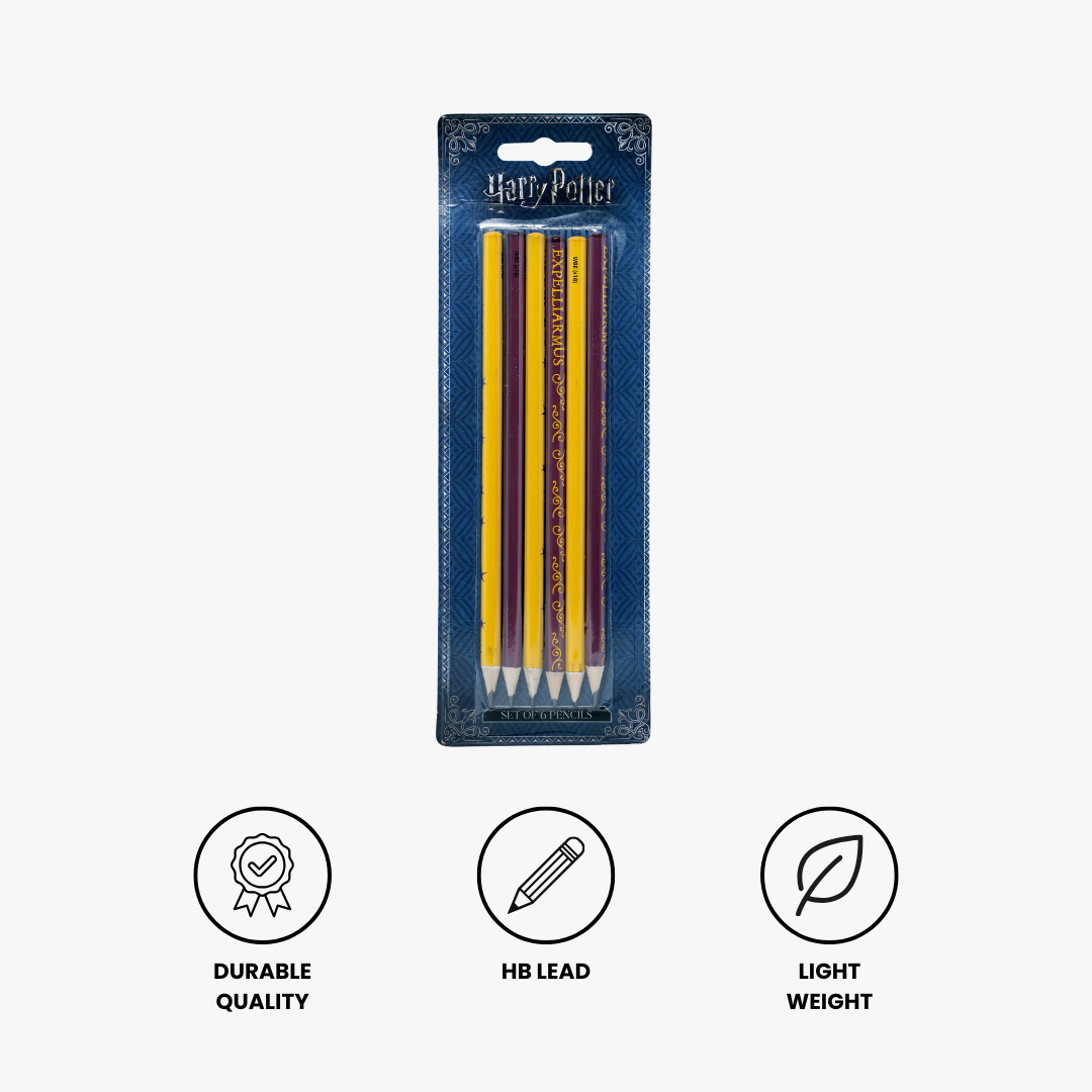 Harry Potter Pencil Set Pack of 6