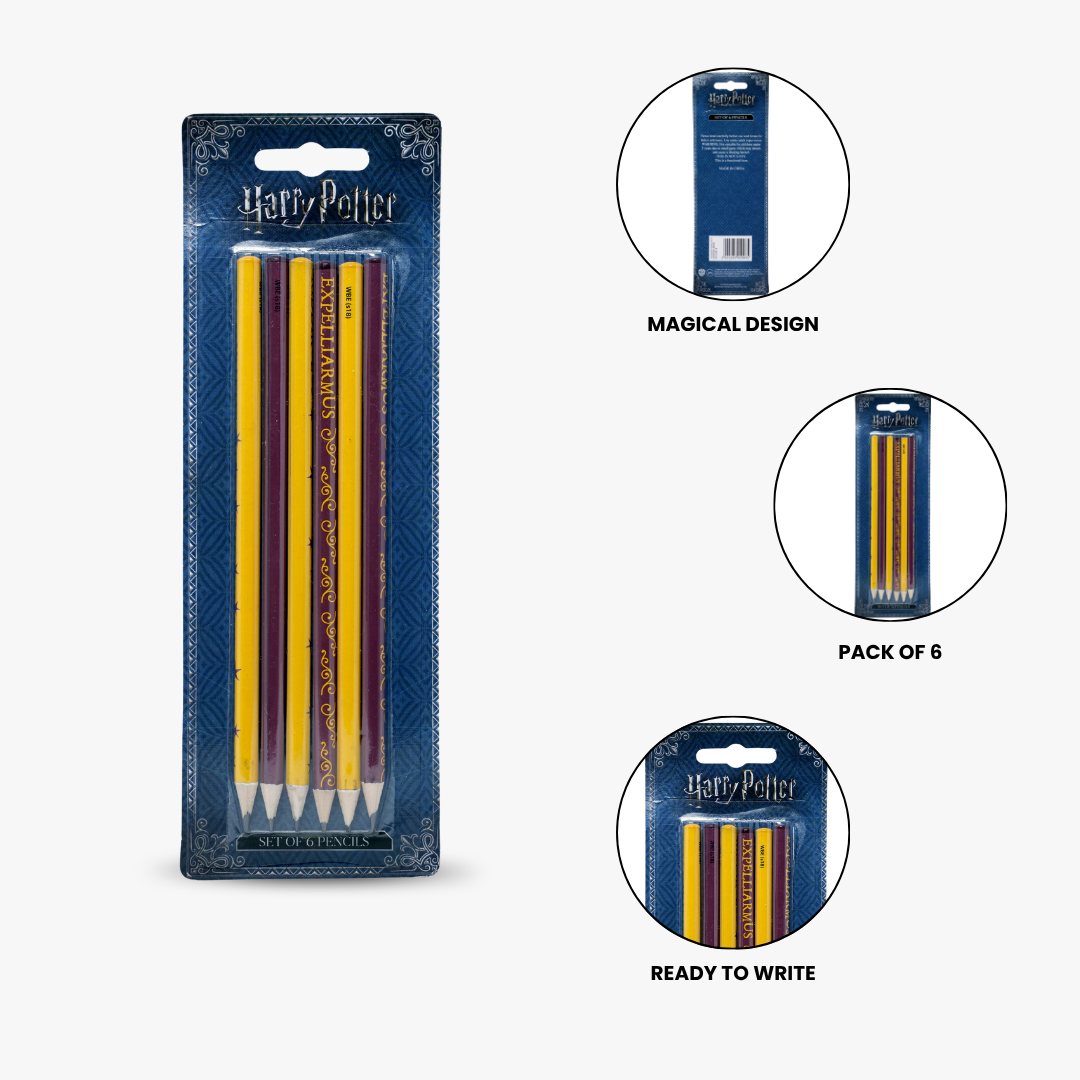 Harry Potter Pencil Set Pack of 6