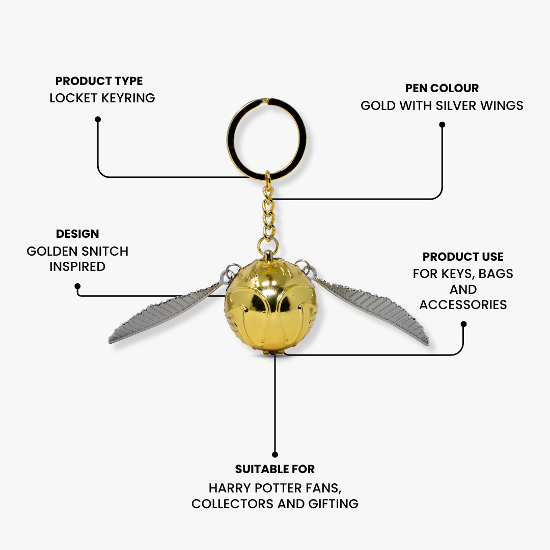 Harry Potter Snitch Locket Keyring