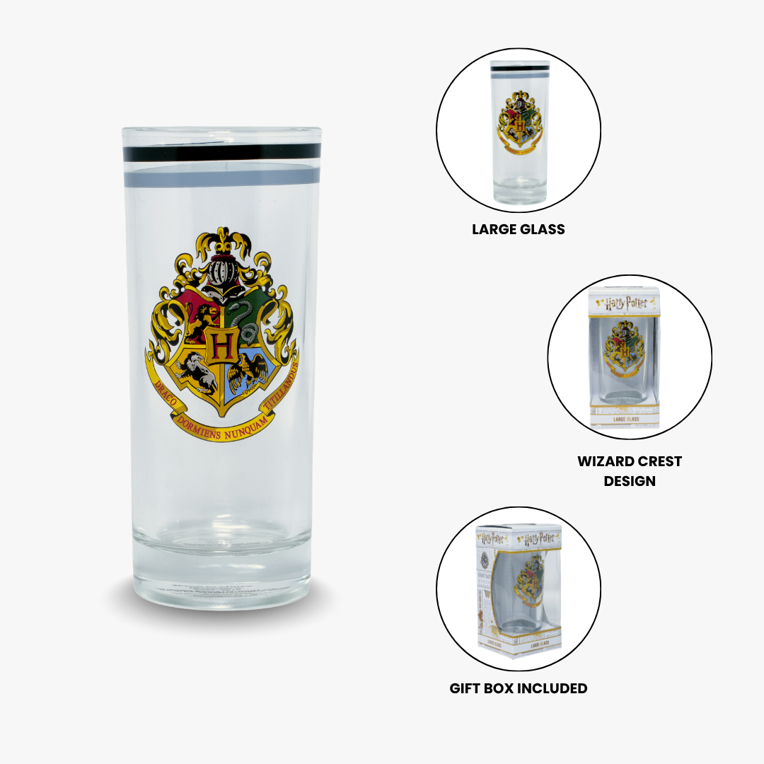 Harry Potter Wizard Crest Glass