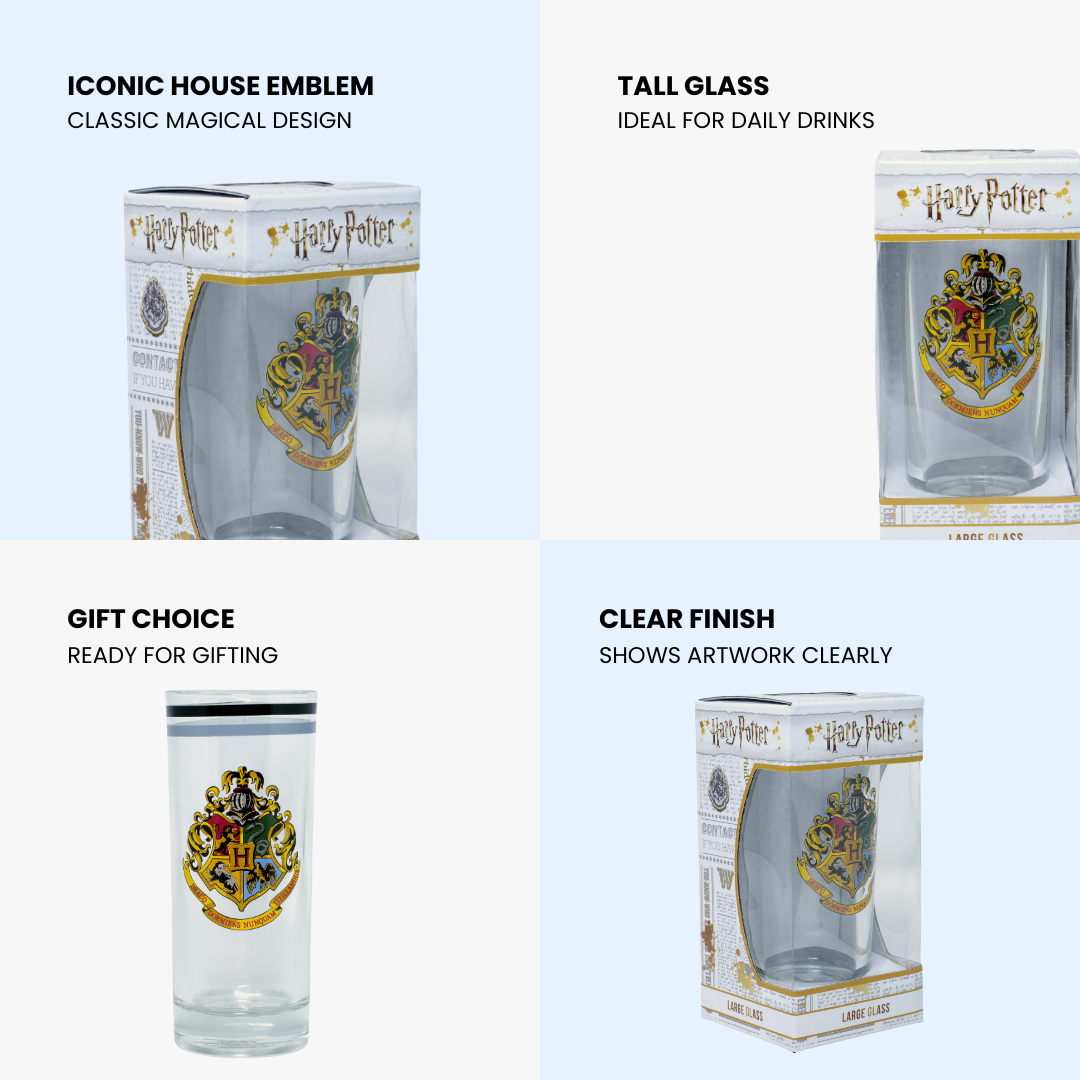 Harry Potter Wizard Crest Glass