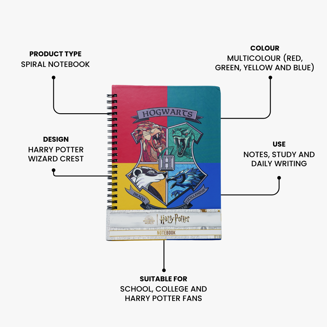 Harry Potter Wizard Crest Notebook