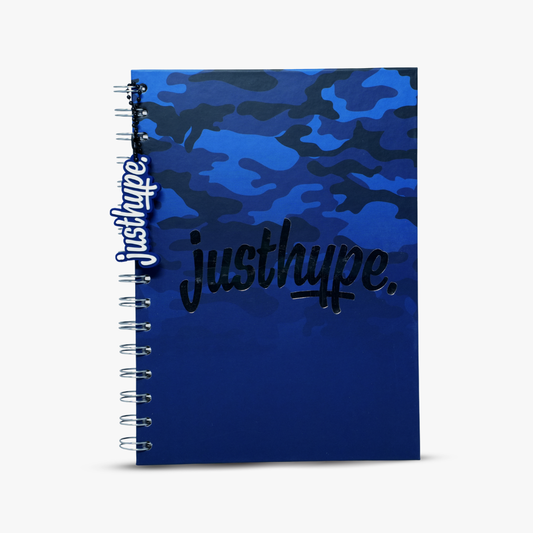 Just Hype Blue Camo A5 Notebook