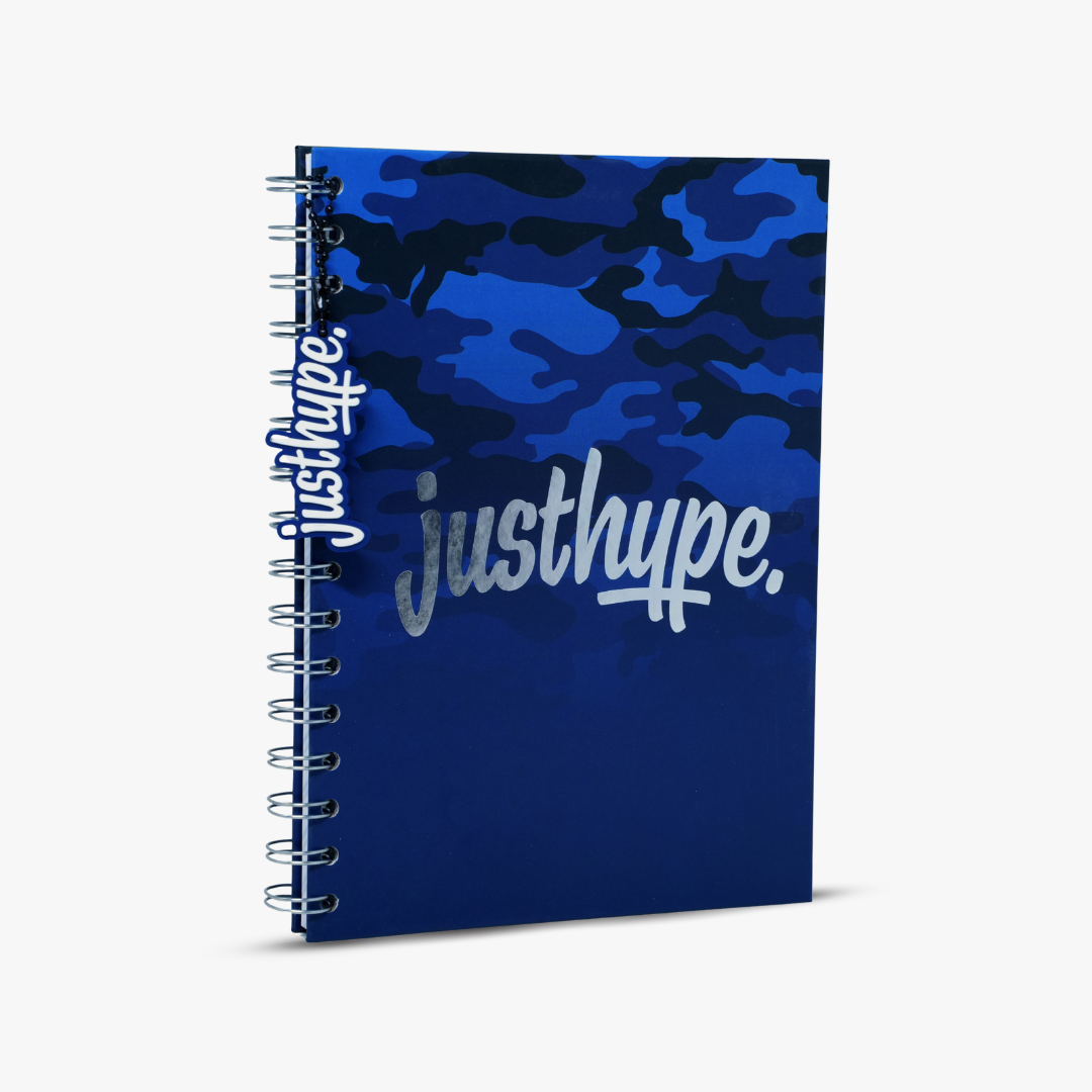 Just Hype Blue Camo A5 Notebook