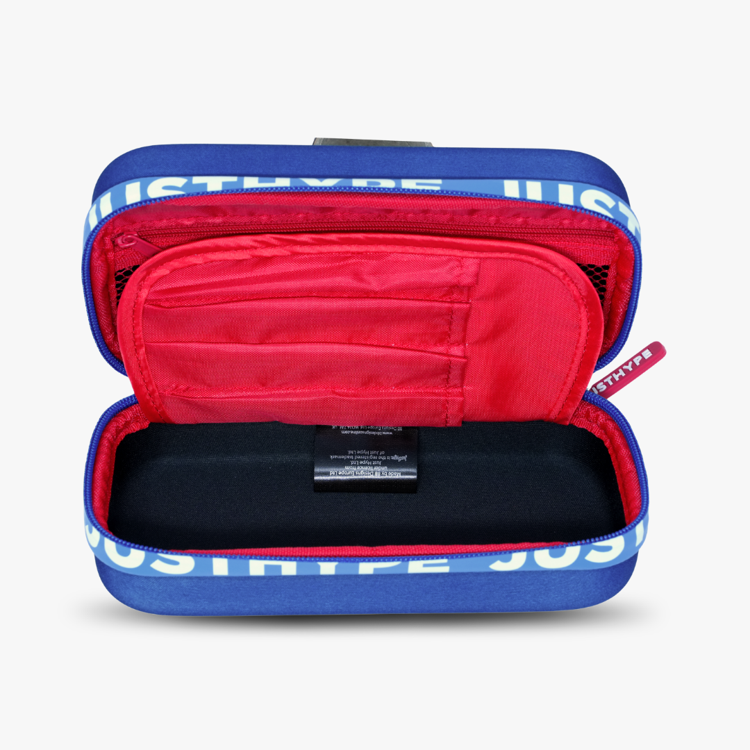 Just Hype Blue Camo Pencil Case