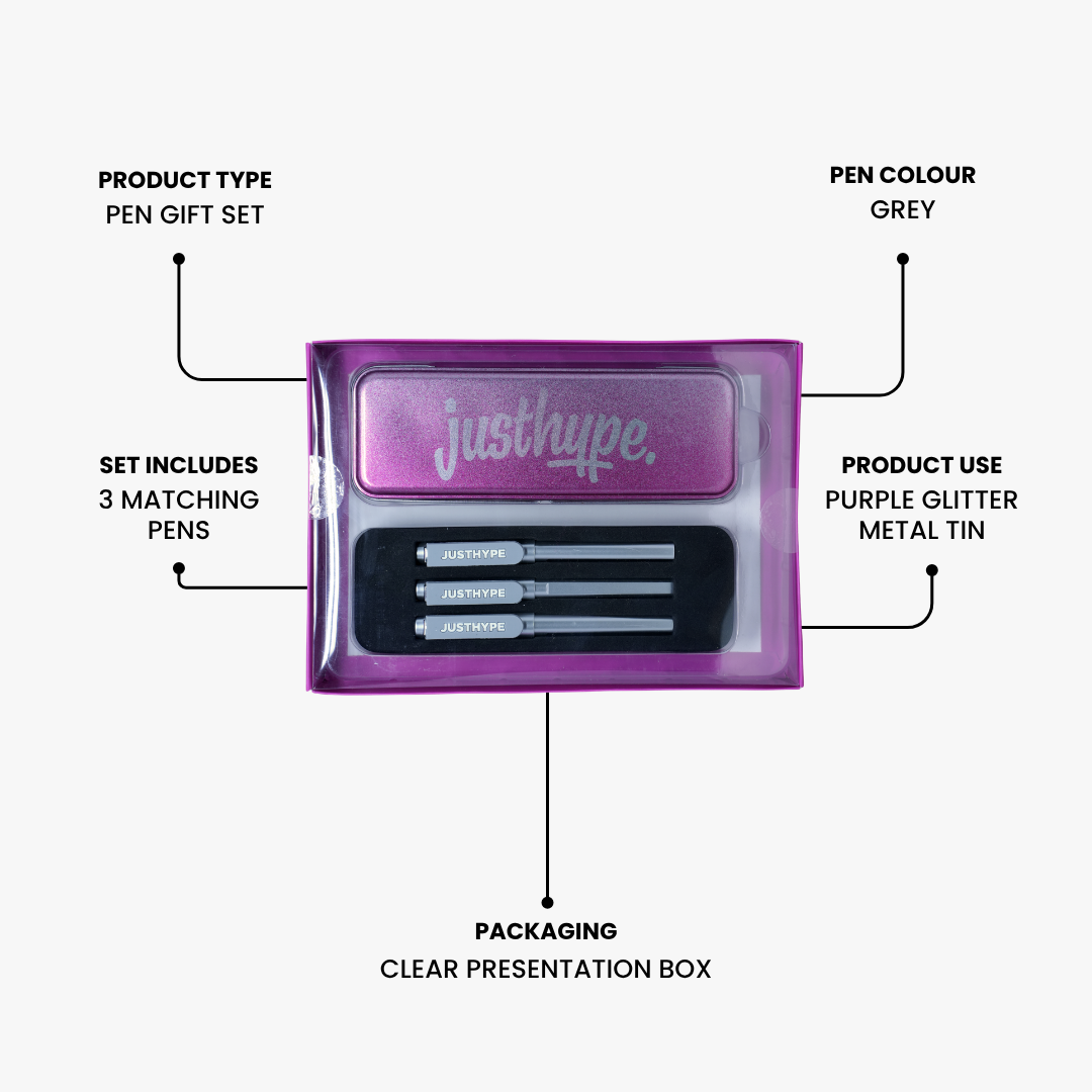 Just Hype Glitter Pen Gift Set