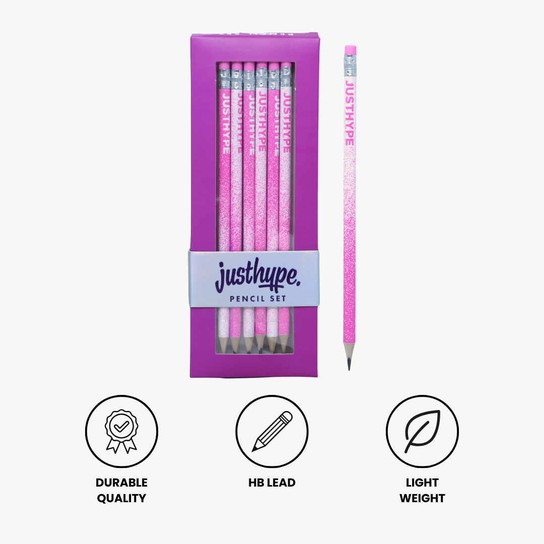 Just Hype Gradient HB Pencil Set