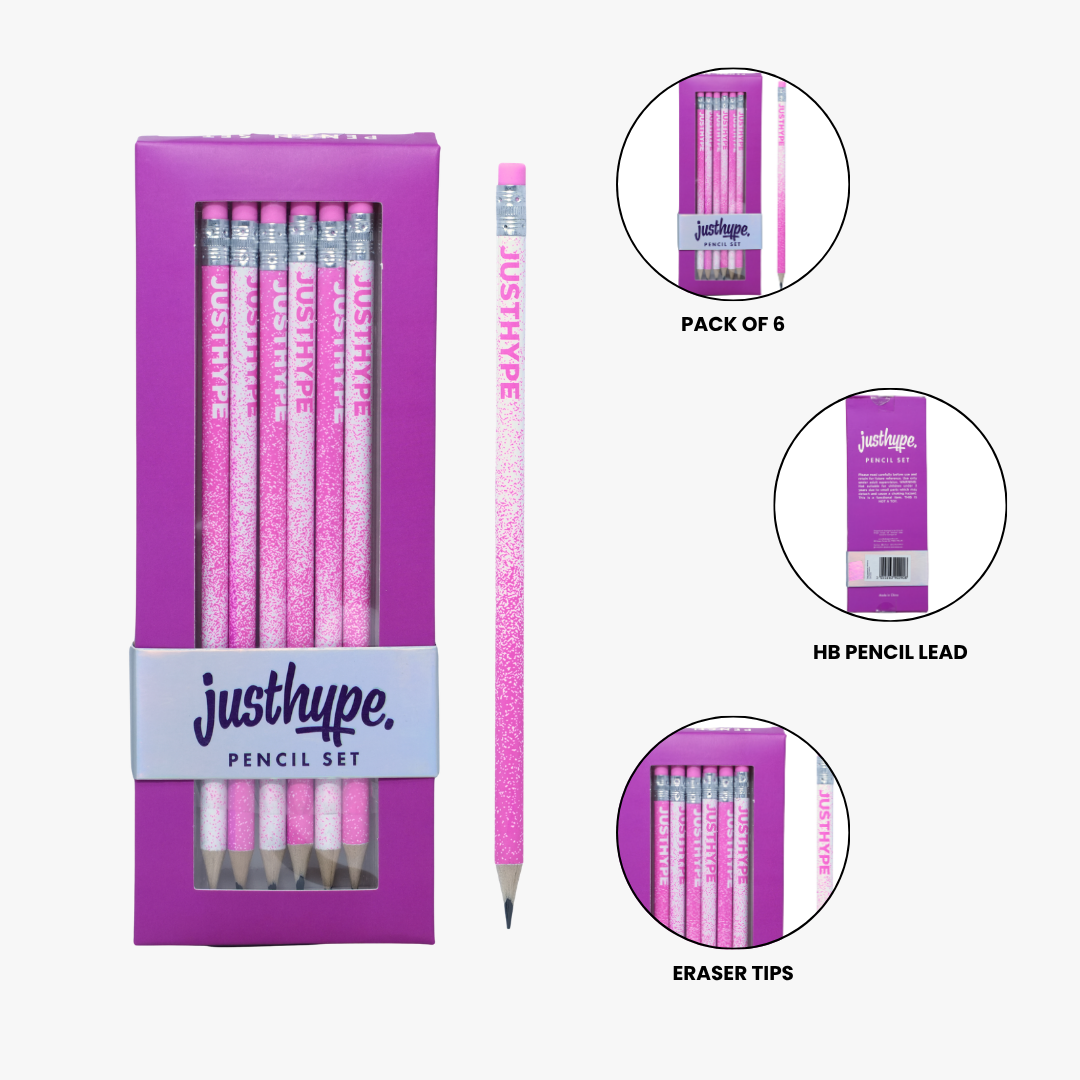 Just Hype Gradient HB Pencil Set