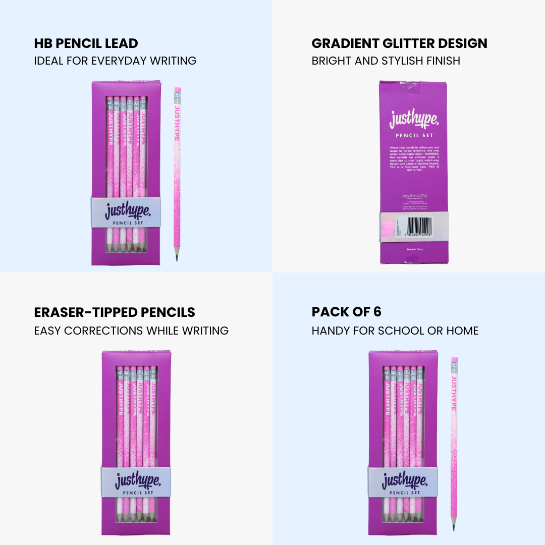 Just Hype Gradient HB Pencil Set