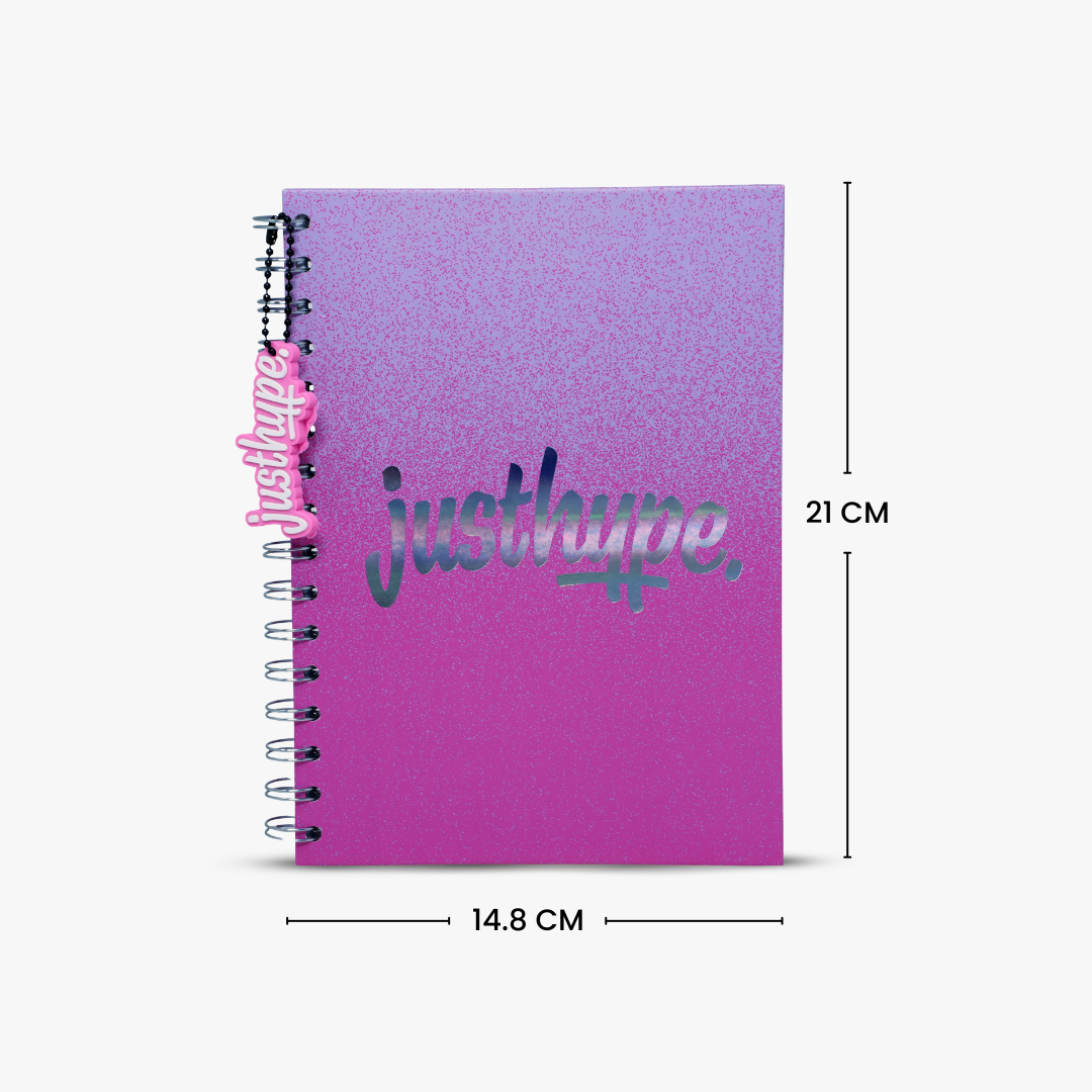 Just Hype Pink Gradient A5 Notebook