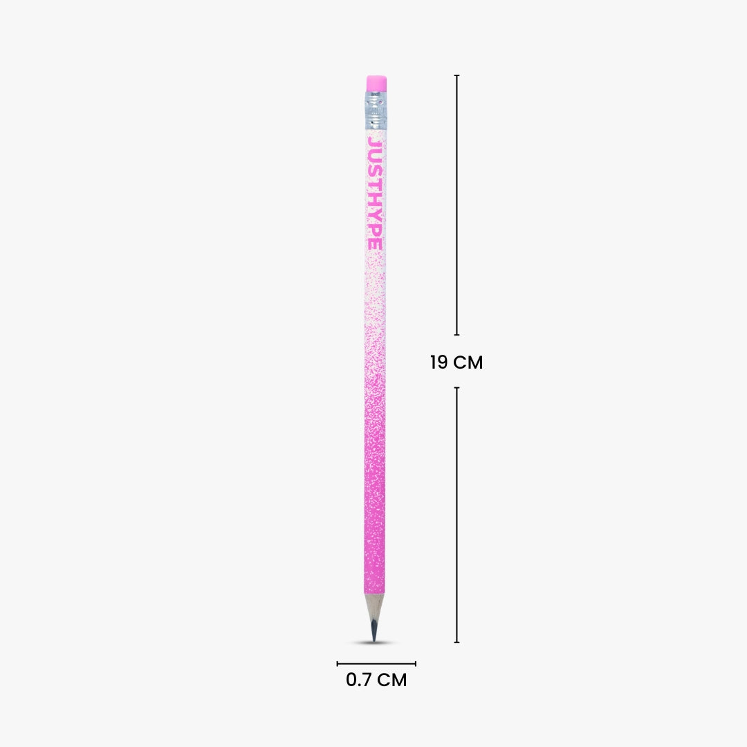 Just Hype Pink Pencil Set 6 Pack 2