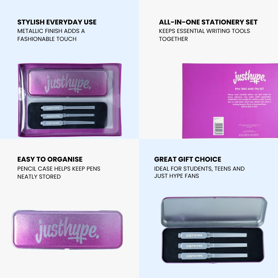 Just Hype Pink Stationary Set 7