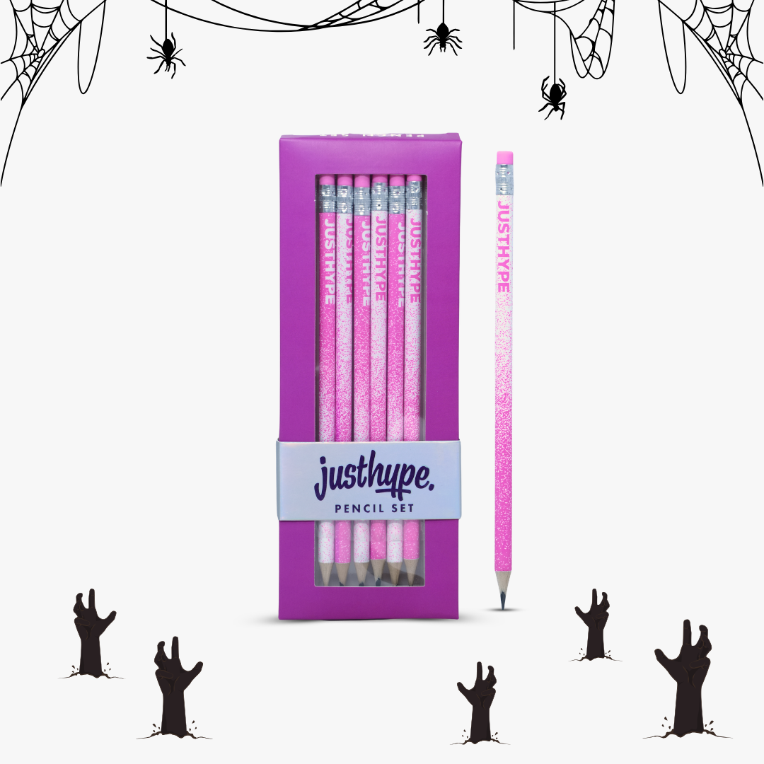 Just Hype Pink Pencil Set-6 Pack