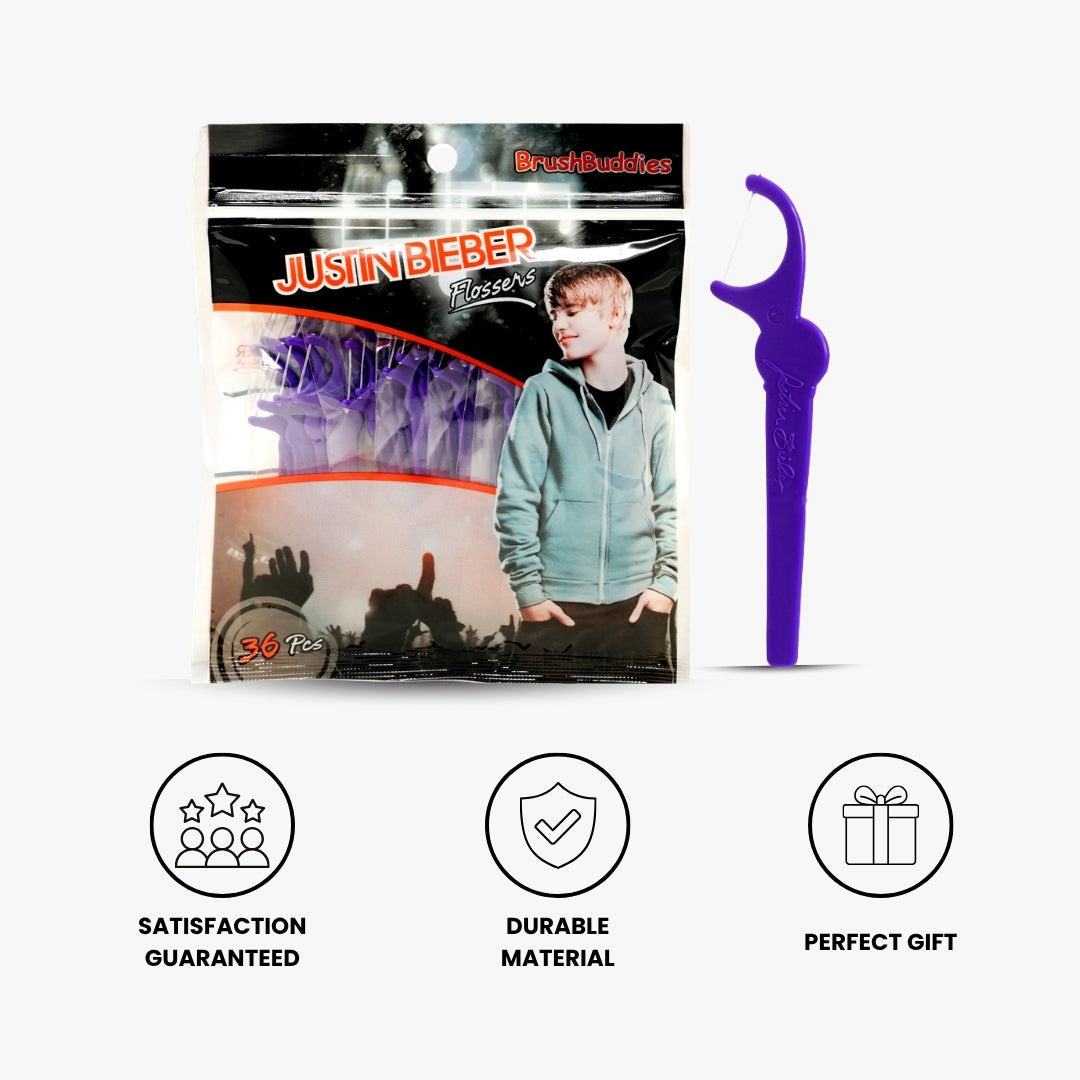 Justin Bieber Dental Floss Picks 36 Pack