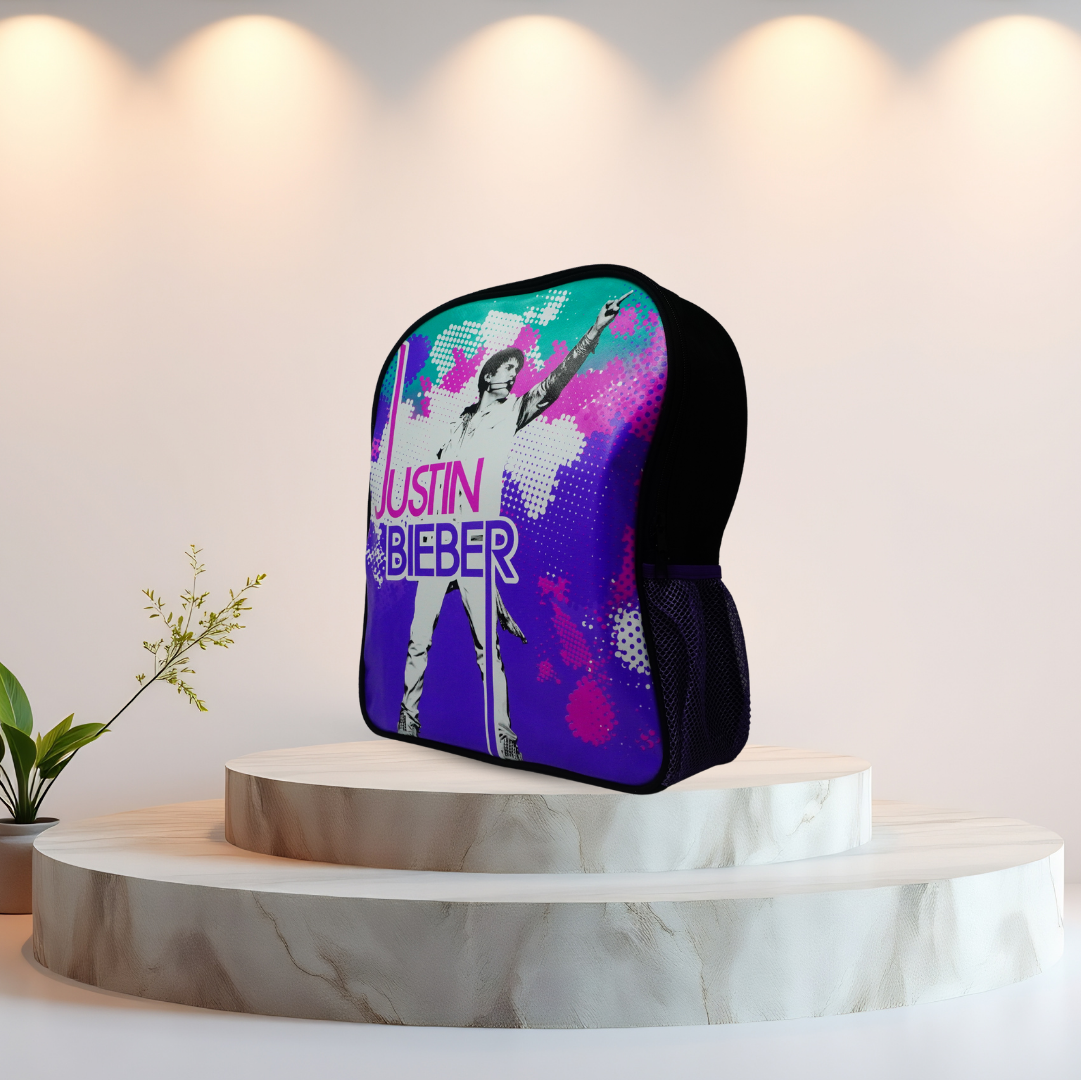 Justin Bieber Fashion Backpack Purple