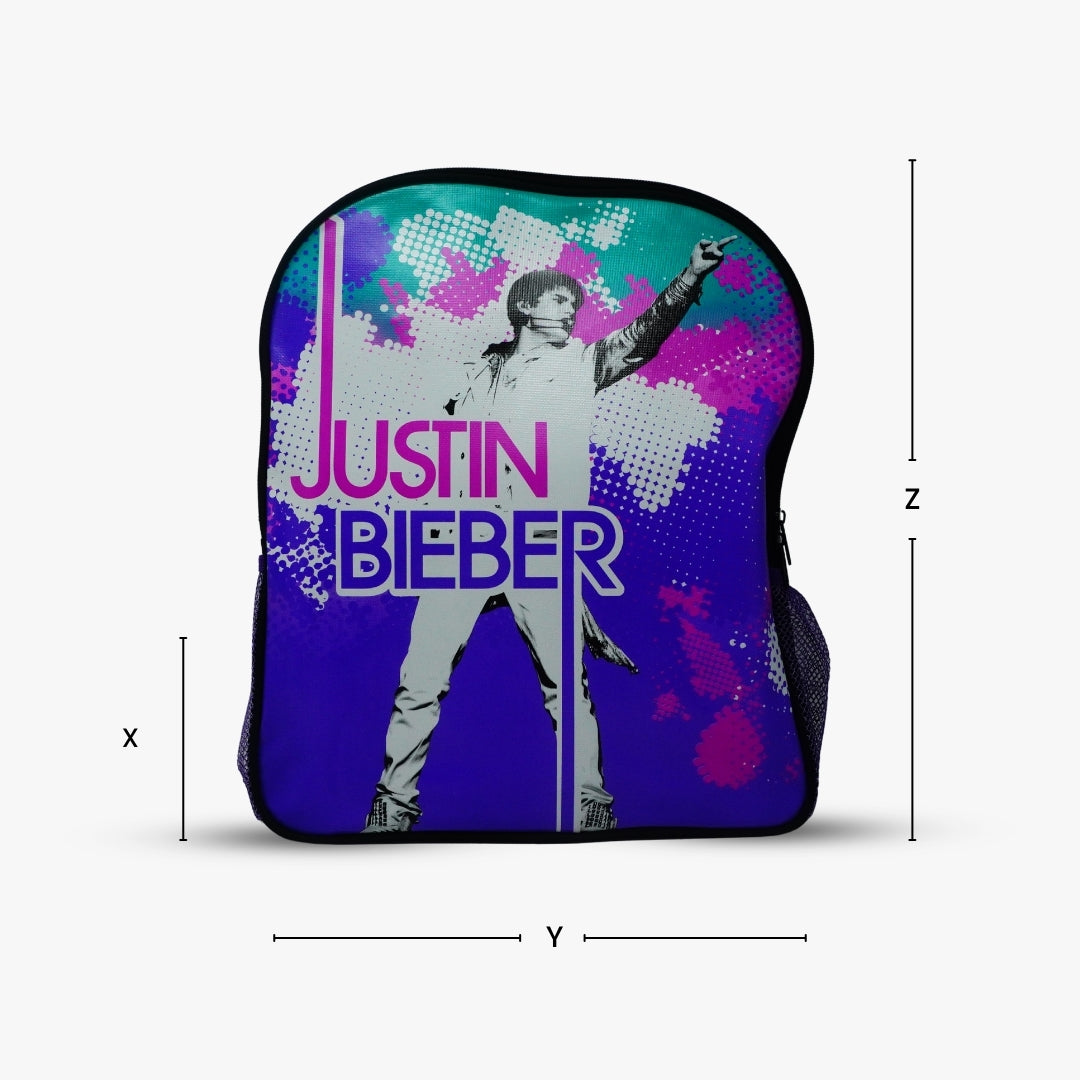 Justin Bieber Fashion Backpack Purple