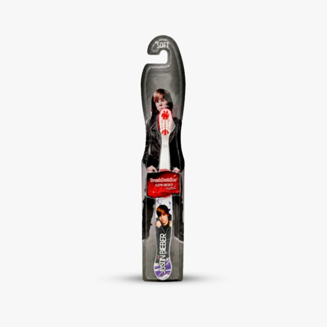 Justin Bieber Kids Manual Toothbrush BrushBuddies 1