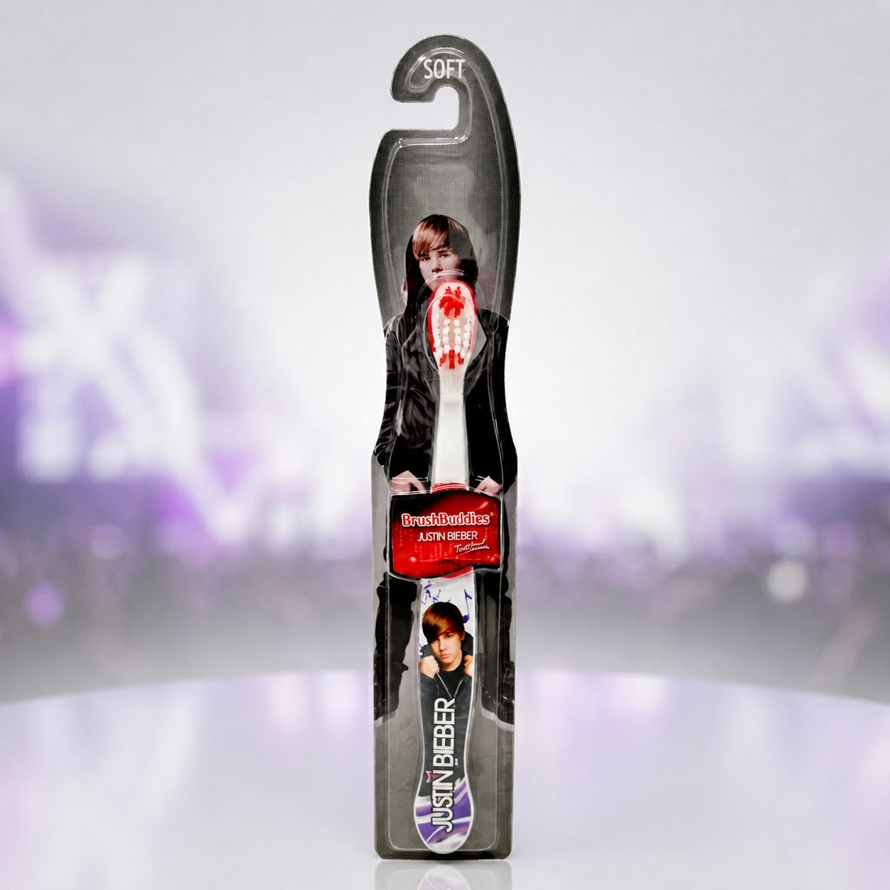 Justin Bieber Kids Soft Bristle Toothbrush Printed Handle Daily Oral Care Brush