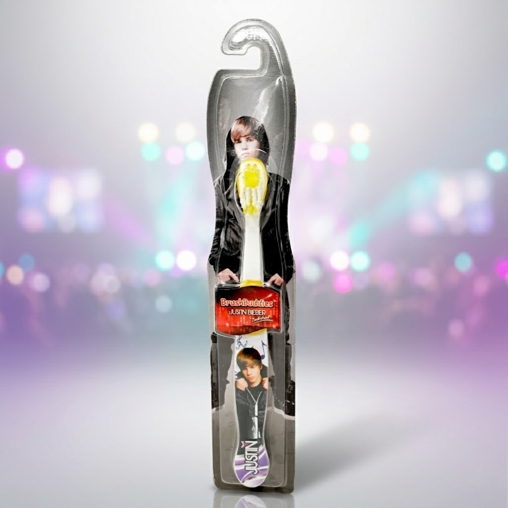 Justin Bieber Kids Soft Bristle Toothbrush Printed Handle Daily Oral Care Brush