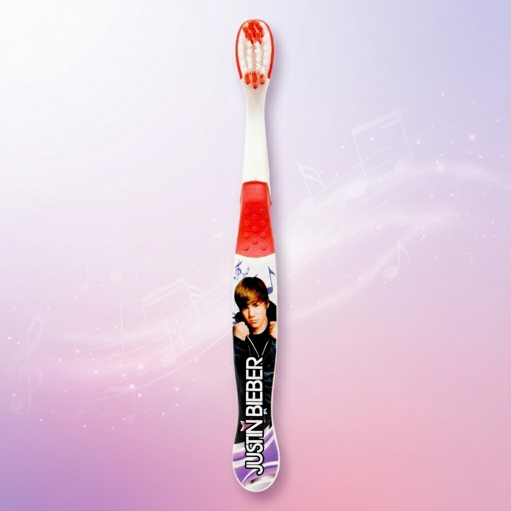 Justin Bieber Kids Soft Bristle Toothbrush Printed Handle Daily Oral Care Brush