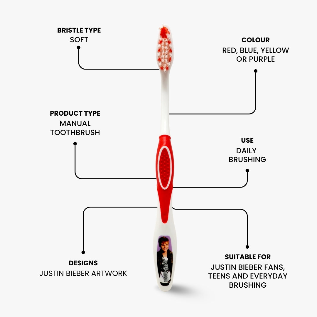 Justin Bieber Soft Bristle Toothbrush