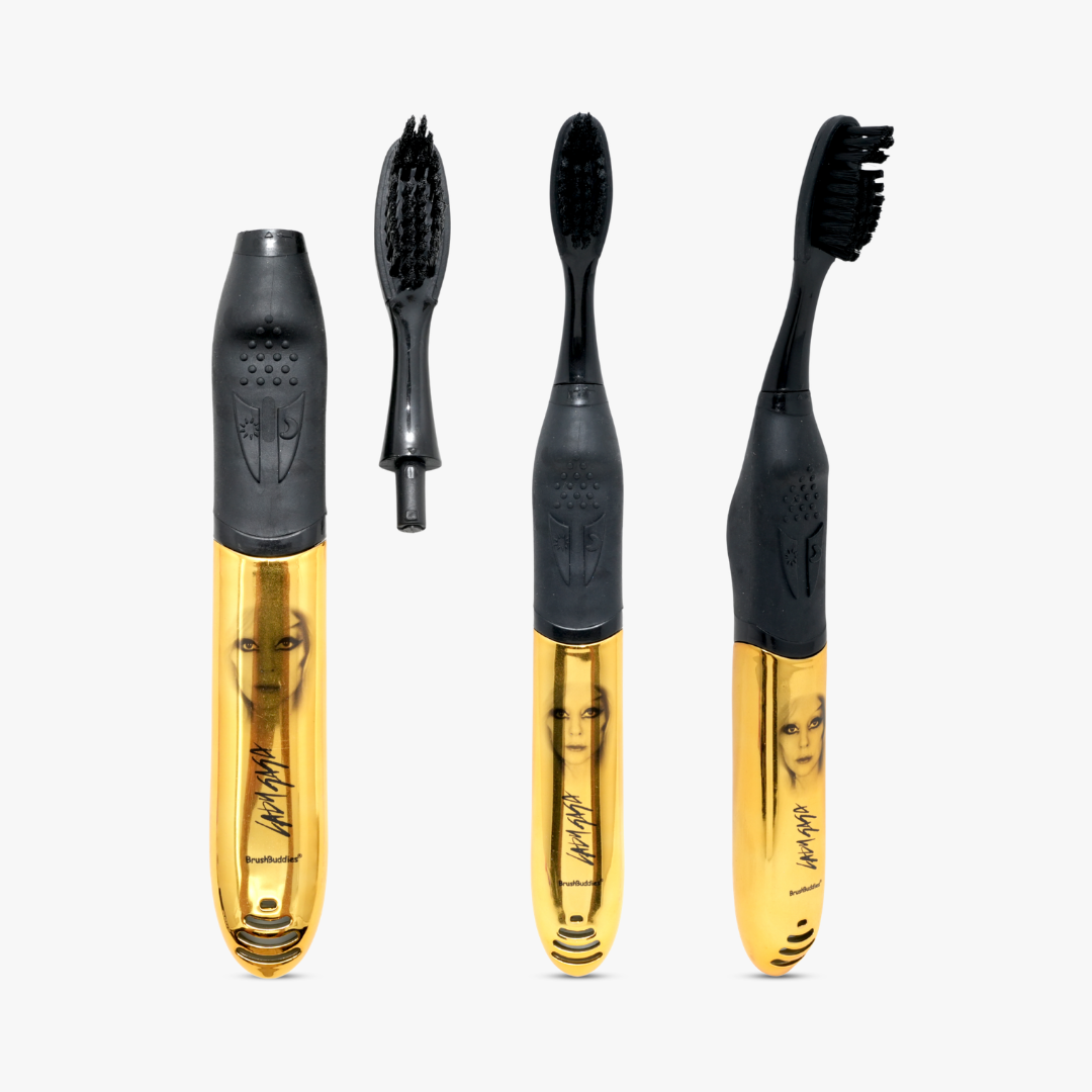 Lady Gaga Singing Toothbrush – Gold & Black