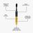 Lady Gaga Singing Toothbrush – Gold & Black