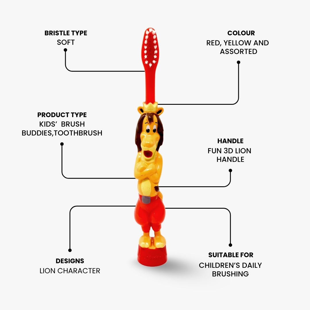 Lion Kids Toothbrush Brush Buddies 11