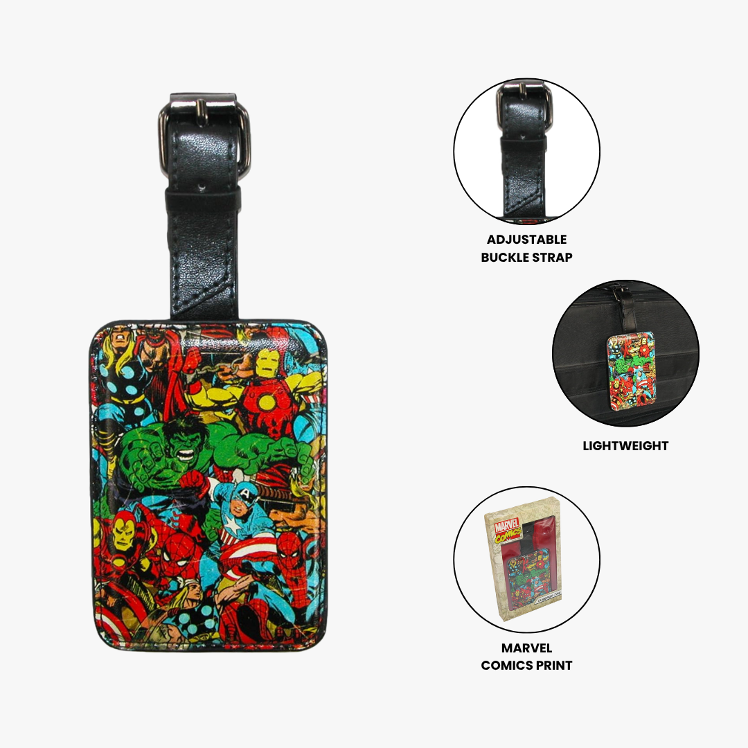 Marvel Comics Character Luggage Tag