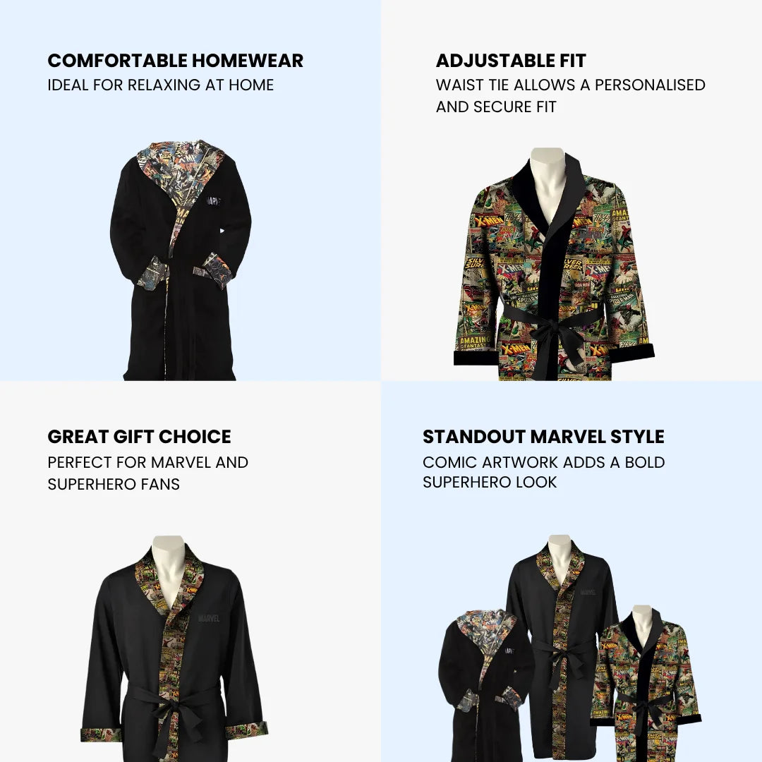 Marvel Premium Reversible Men Robe 7