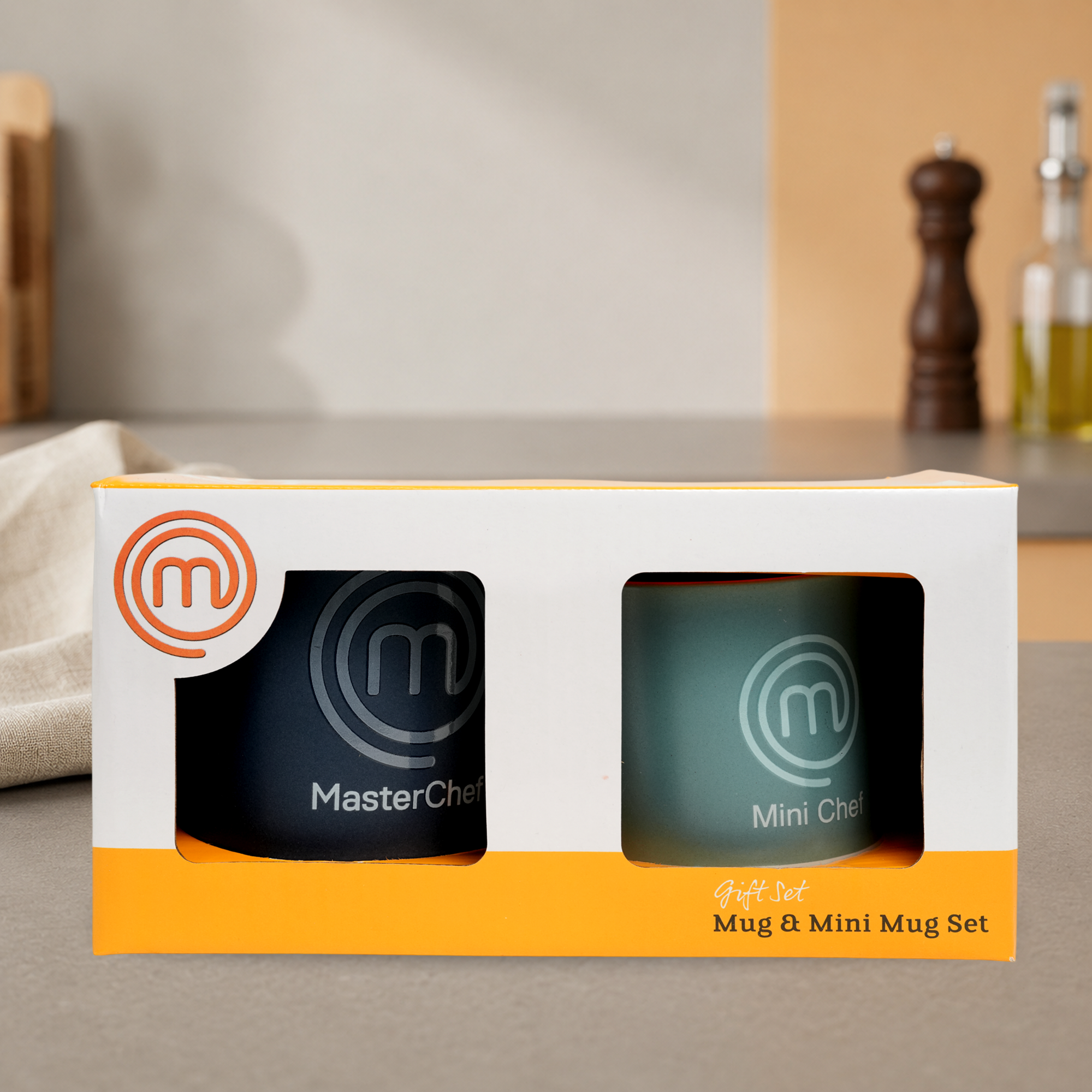 MasterChef Mug & Mini Mug Gift Set – Officially Licensed Parent & Child Ceramic Mug Set