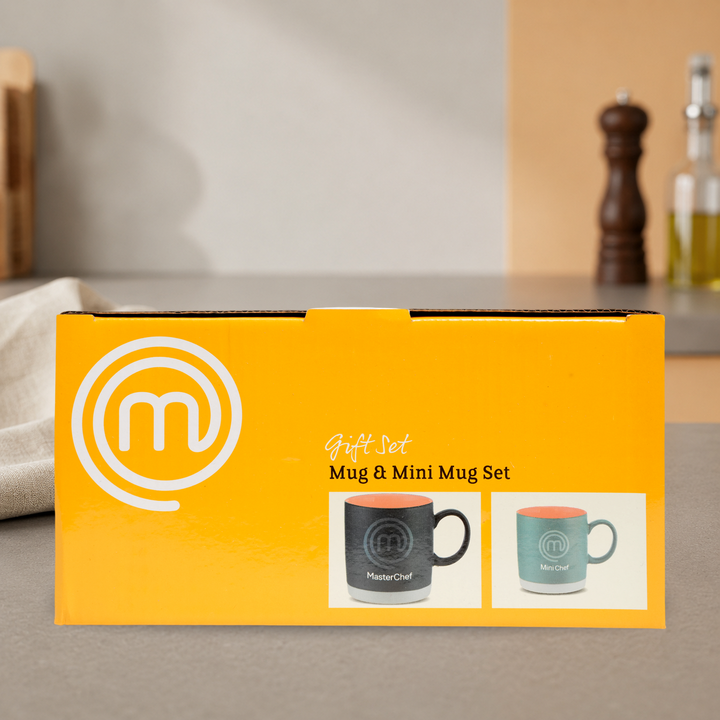 MasterChef Mug & Mini Mug Gift Set – Officially Licensed Parent & Child Ceramic Mug Set