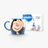 Matilda Blue Ceramic Coffee Mug