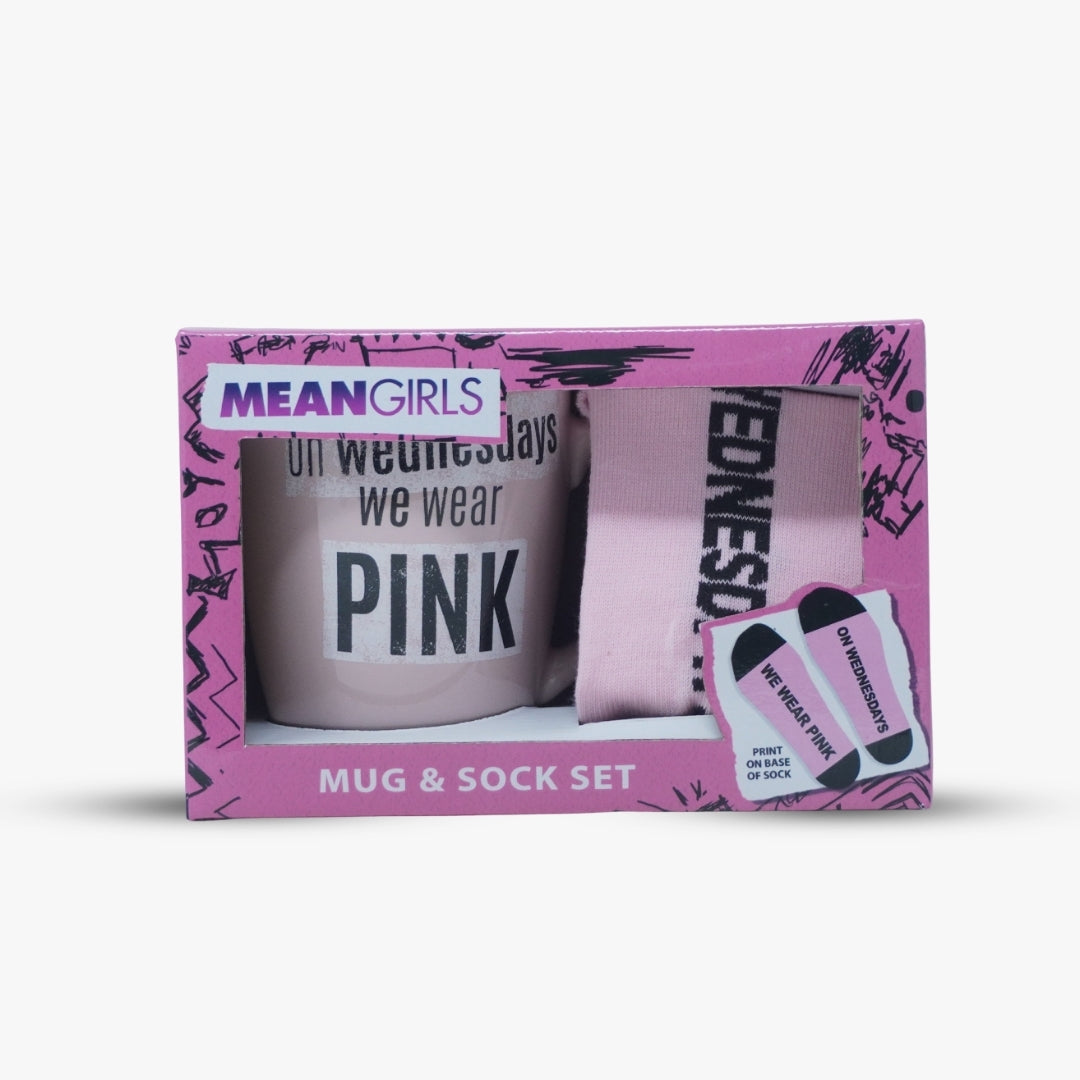 Mean Girls Mug & Socks Gift Set Pink