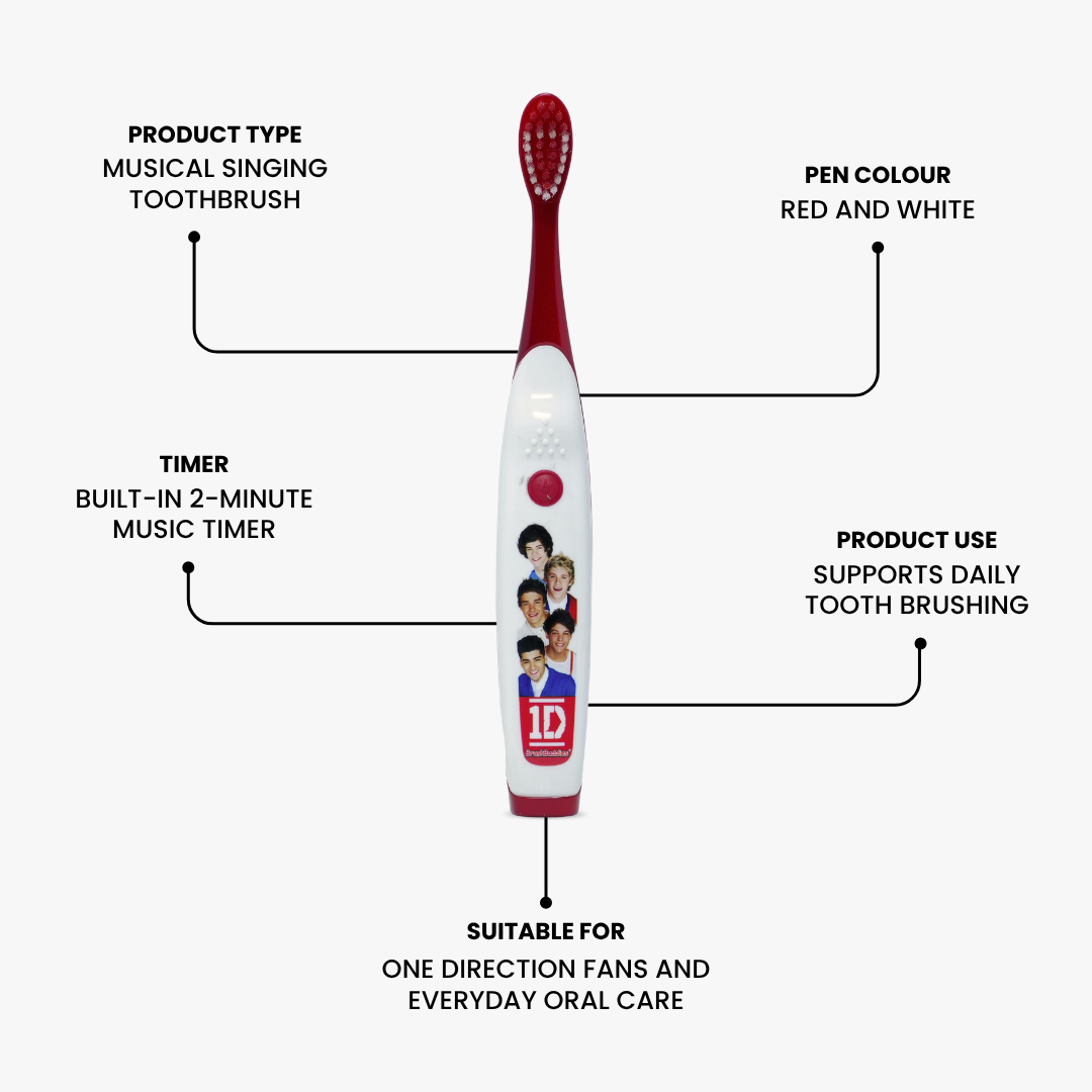 One Direction Musical Singing Toothbrush – Live While We're Young