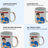 One Direction Red & Blue mug