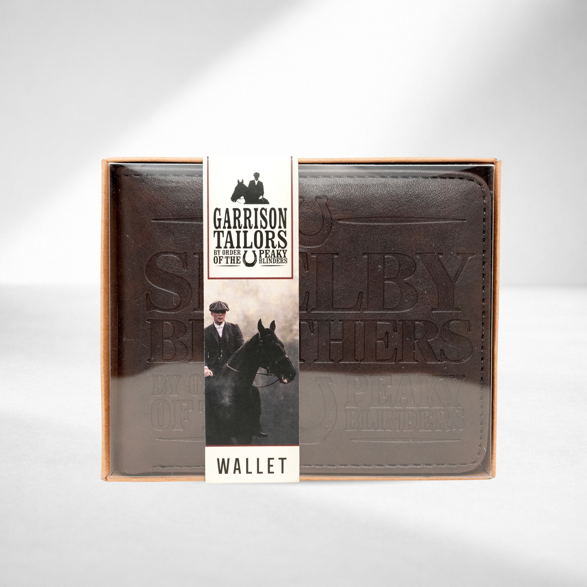 Peaky Blinders Official Licensed Men's Wallet Shelby Brothers Brown Bifold Wallet