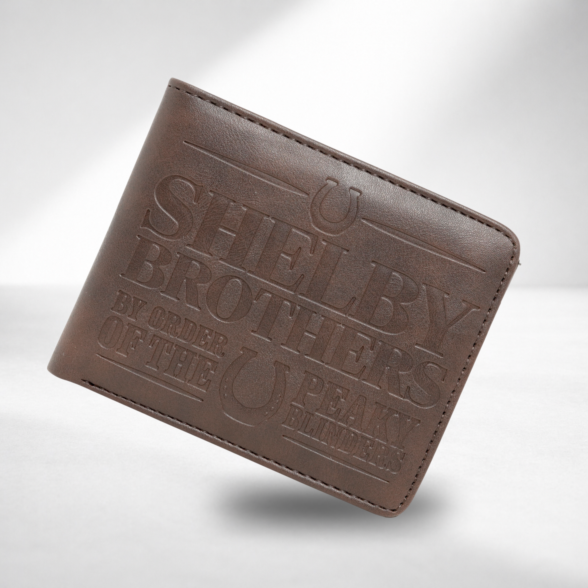 Peaky Blinders Official Licensed Men's Wallet Shelby Brothers Brown Bifold Wallet