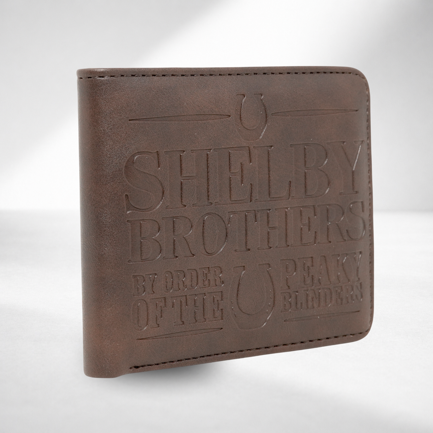 Peaky Blinders Official Licensed Men's Wallet Shelby Brothers Brown Bifold Wallet
