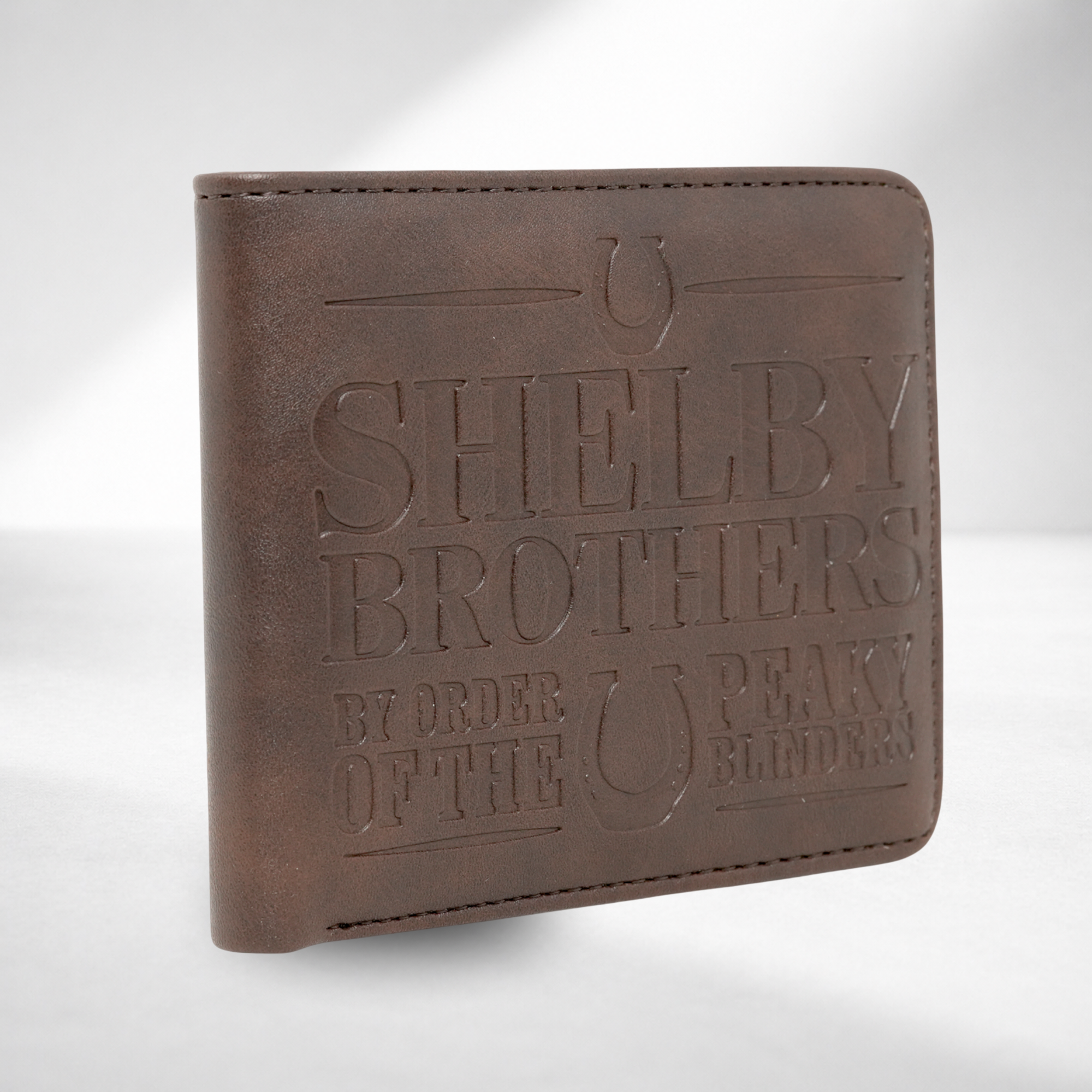 Peaky Blinders Official Licensed Men's Wallet Shelby Brothers Brown Bifold Wallet