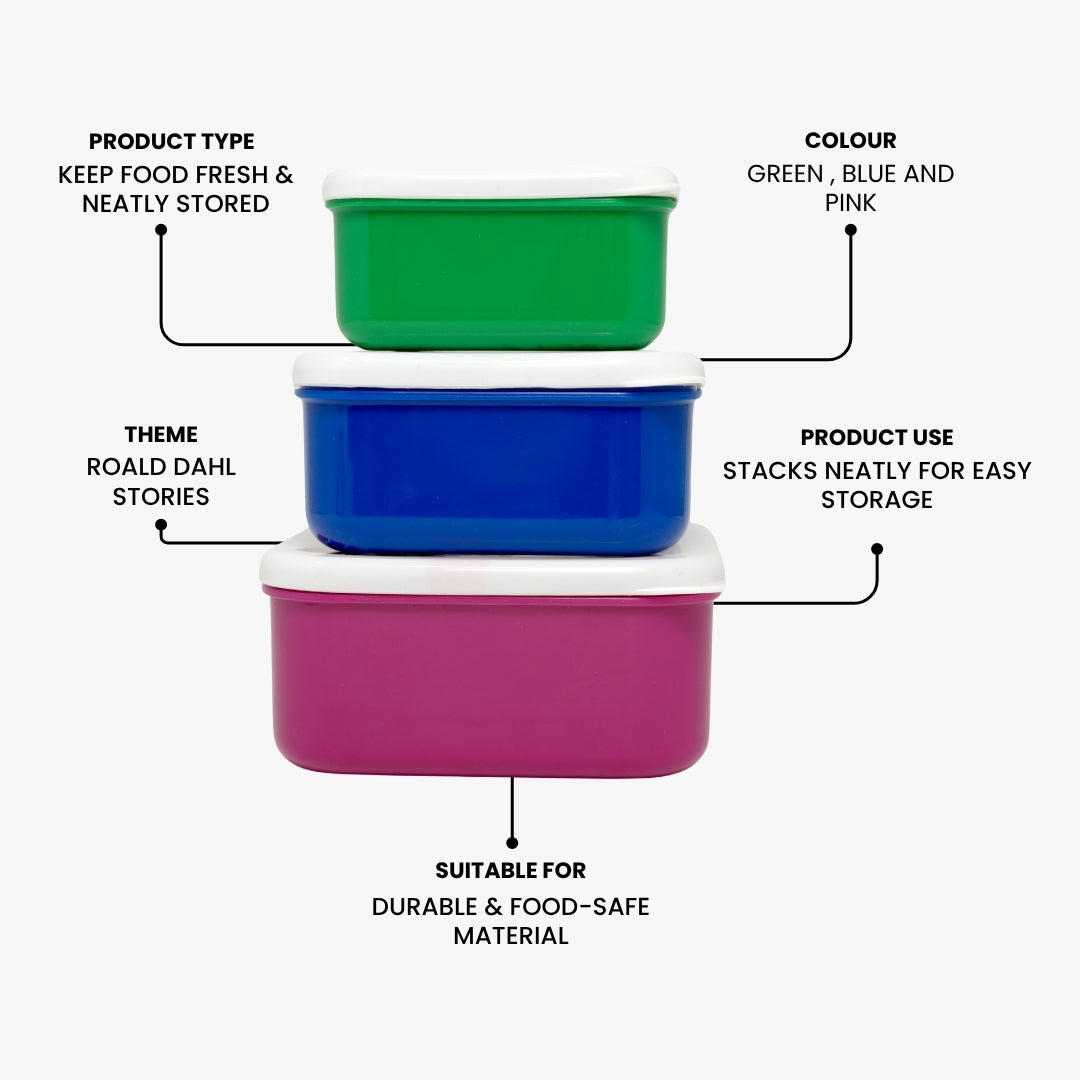 Roald Dahl Food Storage Box Set