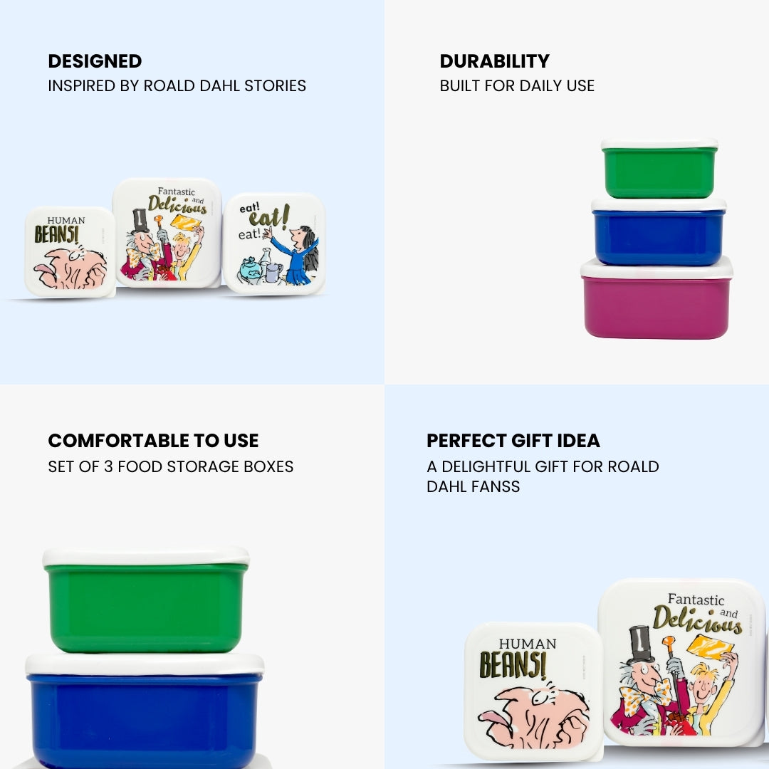 Roald Dahl Food Storage Box Set