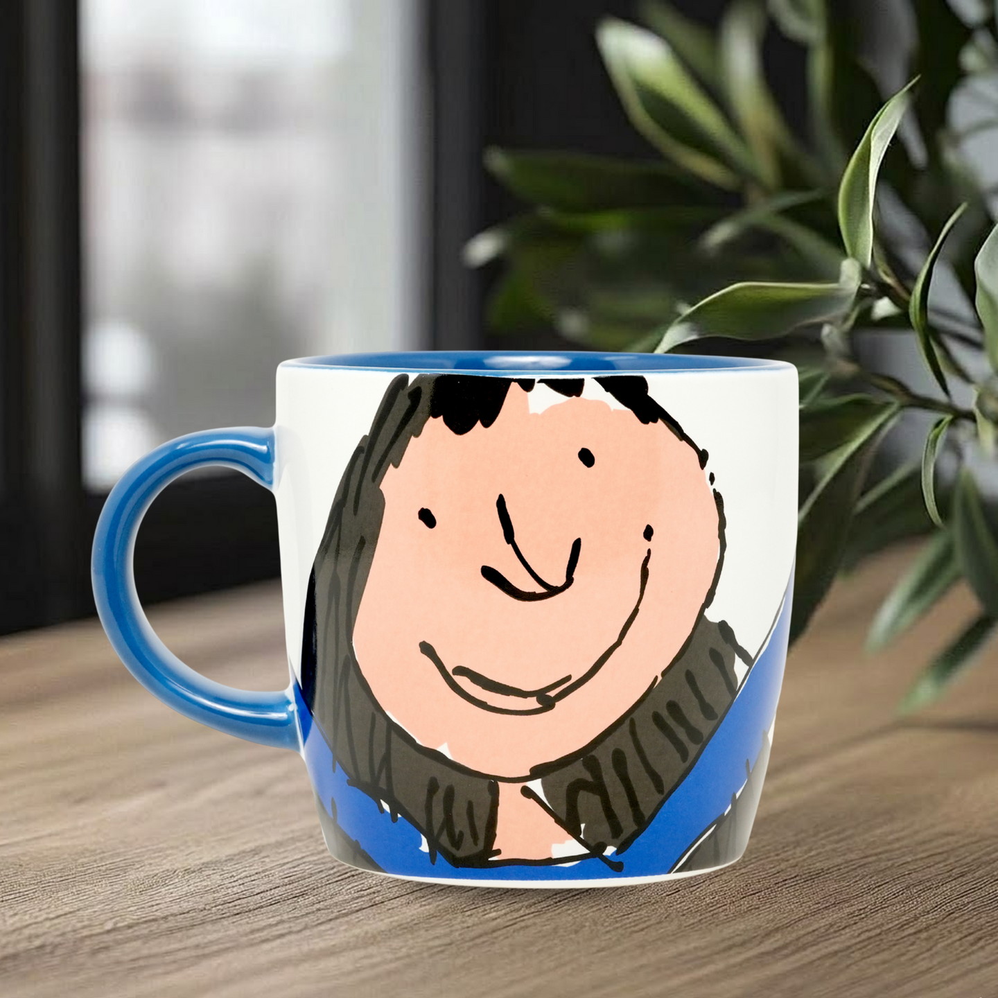 Roald Dahl Matilda Official Licensed Ceramic Mug Blue Edition Tea Coffee Cup Gift