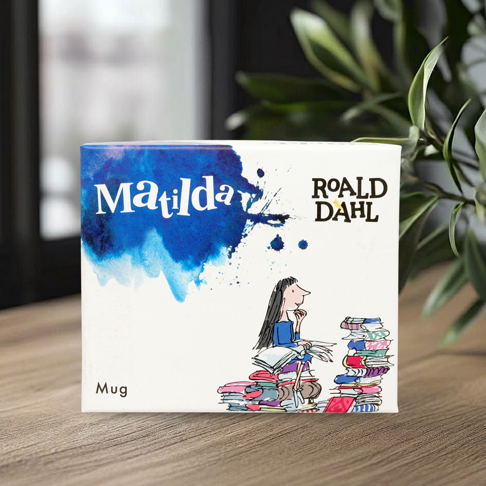 Roald Dahl Matilda Official Licensed Ceramic Mug Blue Edition Tea Coffee Cup Gift