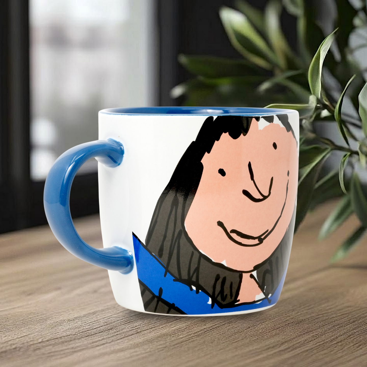 Roald Dahl Matilda Official Licensed Ceramic Mug Blue Edition Tea Coffee Cup Gift